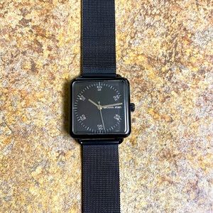 Michael Kors square face watch, stainless steel, adjustable